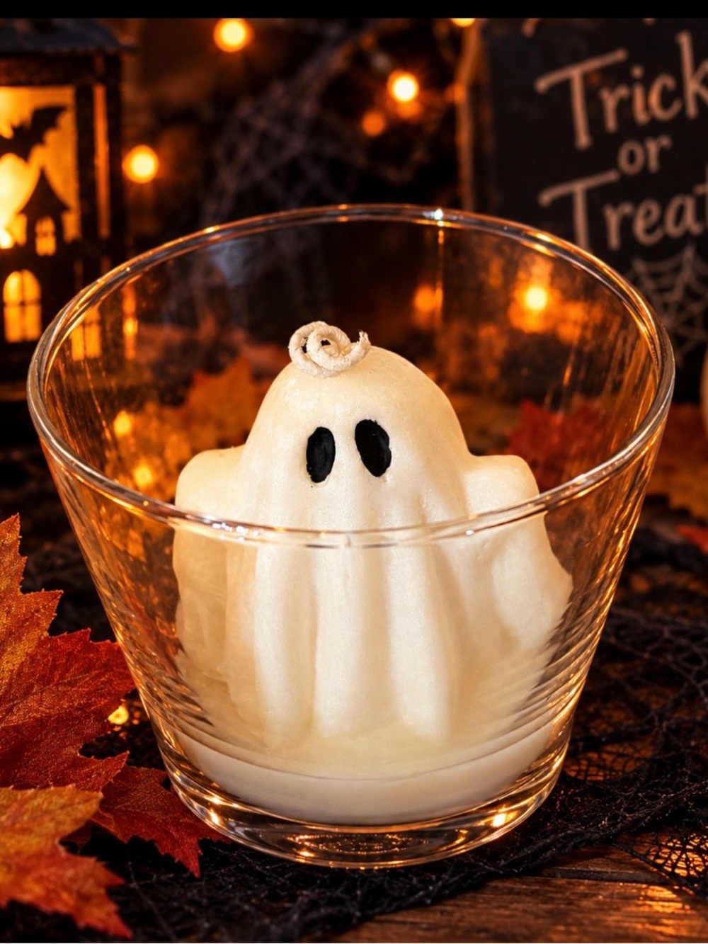 New Boo Thang Ghost Soy Wax Candle. Scented with spooky dragons blood fragrance